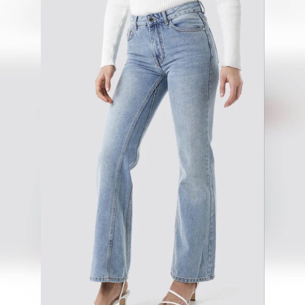 MNG Denim Iconics Wide Leg Jeans, Size 10